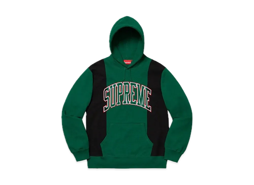 Supreme Paneled Arc Hooded Sweatshirt "Dark Green"