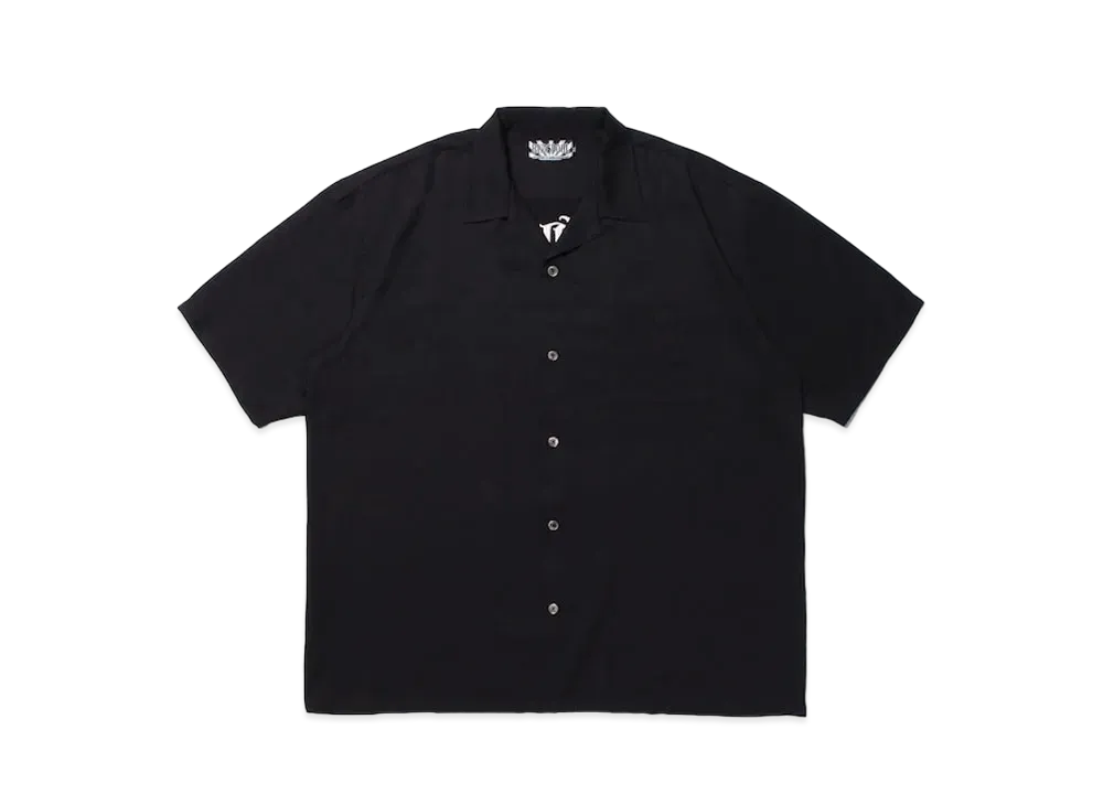 APHRODITEGANG CLASSIC LOGO S/S OPEN COLLAR SHIRT "Black"