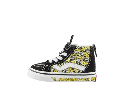 Mooneyes × Vans Kids SK8-HI Zip "White/Black"
