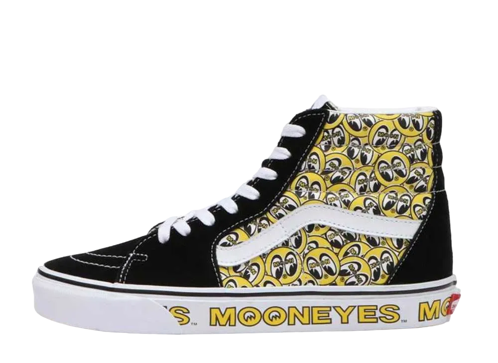 ムーンアイズ × バンズ スケートハイ "ブラック/イエロー"