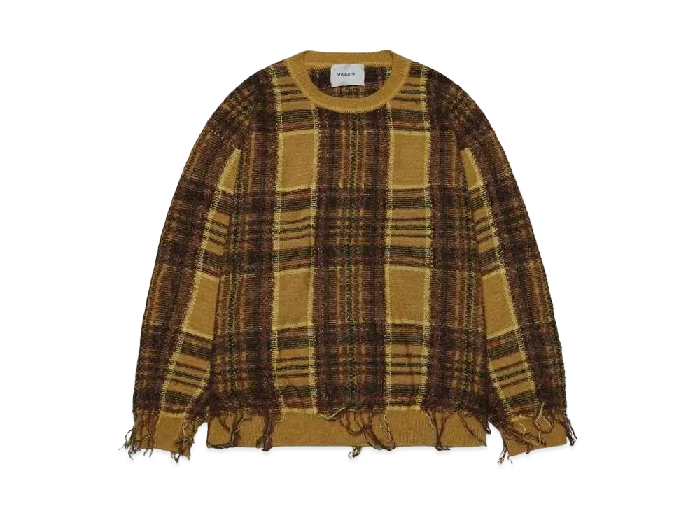 Iroquois WARP THREAD CHECK KNIT "CAM"