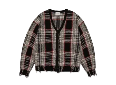 Iroquois WARP THREAD CHECK KNIT CD "BLK"