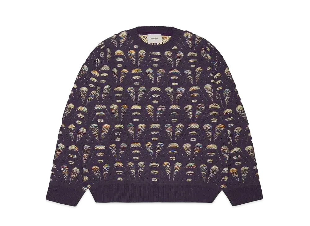 Iroquois OPEN WORK MIX KNIT "PPL"