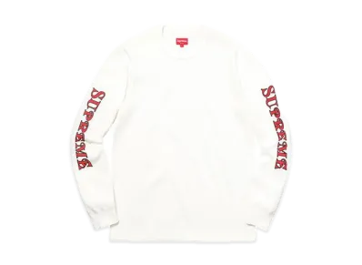 Supreme Sleeve Logo Waffle Thermal "White"