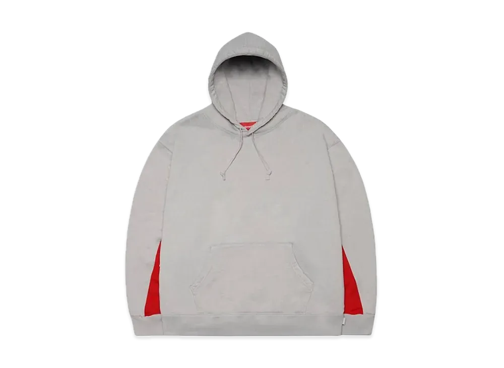 Supreme Cropped Panels Hooded Sweatshirt "Grey"