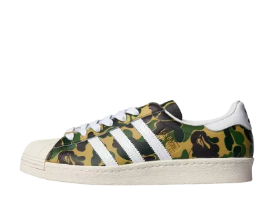 A BATHING APE × adidas Superstar 80s "Green Camo"
