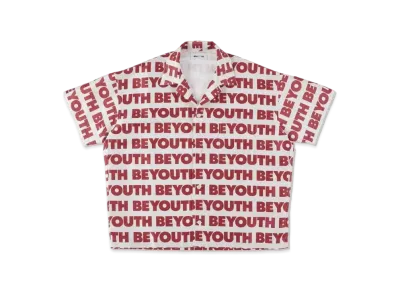 WIND AND SEA BE YOUTH (Pattern) Open Collar S/S Shirt "Beige"