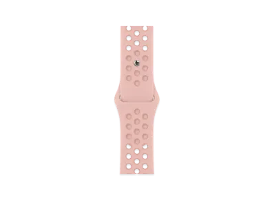 NIKE Apple Watch 45mm Nike Sports Band "Pink Oxford/Rose Whisper"