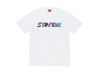 Supreme Collage Logo S/S Top "White"