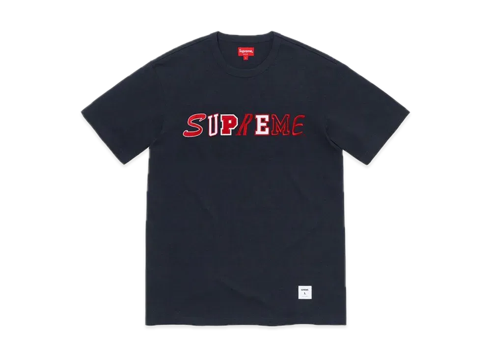 Supreme Collage Logo S/S Top "Navy"