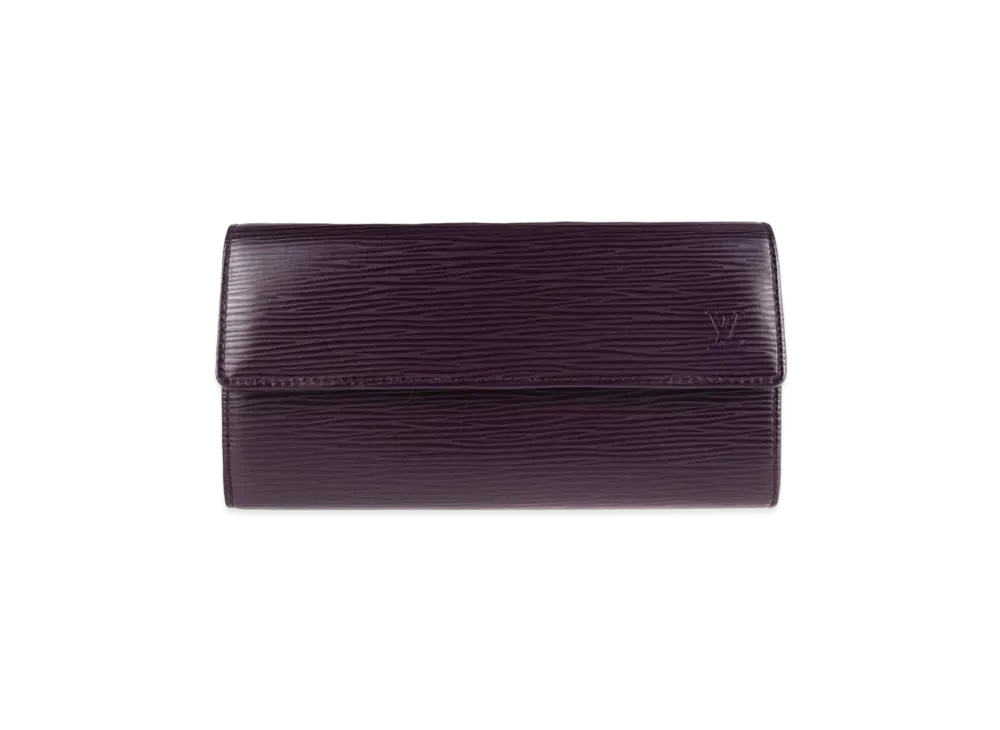 Louis Vuitton Epi Portefeuille Sarah NM2 "Cassis"