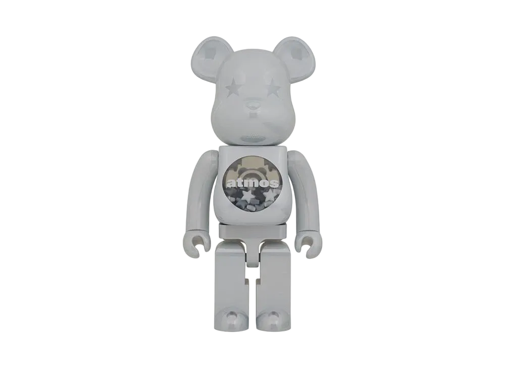 Bearbrick atmos WHITE CHROME Ver. 1000%