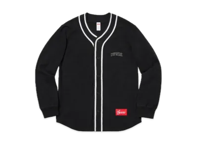 Supreme Color Blocked Baseball Top "Black"