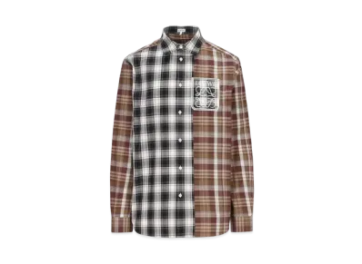 LOEWE Patchwork Check Shirt In Cotton
