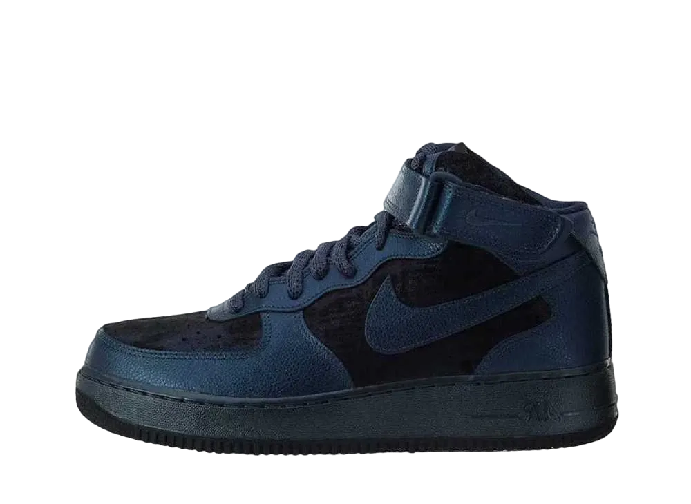Nike Women's Air Force 1 Mid '07 PRM "Metallic Armory Navy"