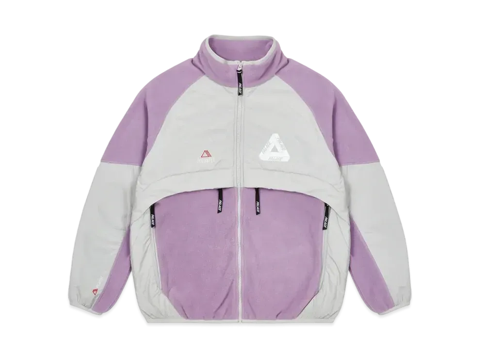 パレス ポーラテック シェル ジャケット "ライラック / グレー"