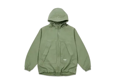 PALACE Washed Cotton Hooded Jacket "Olive"