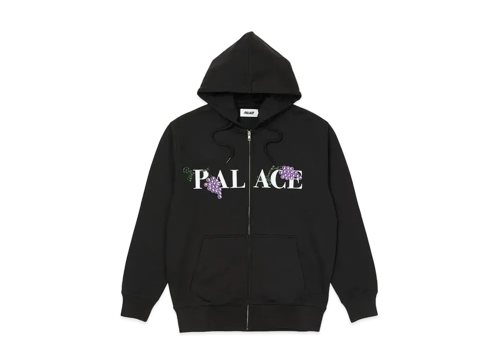 PALACE Grape Zip Hood "Black"