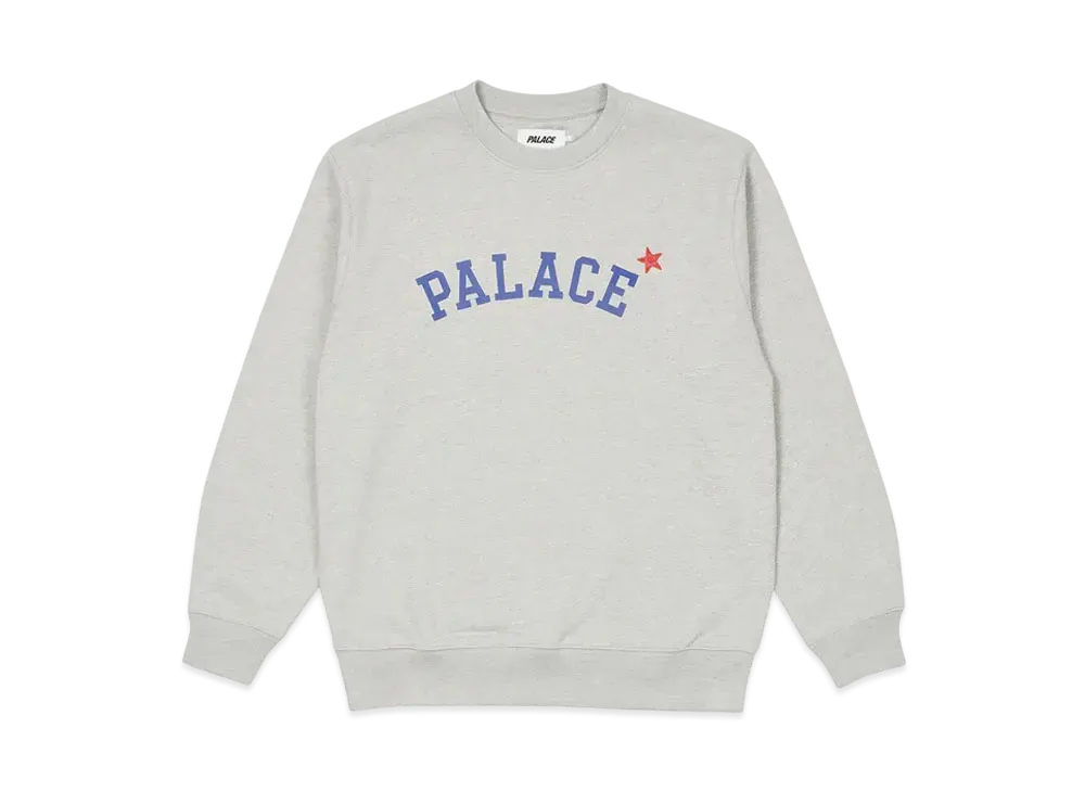 PALACE Star Crew "Grey Marl"