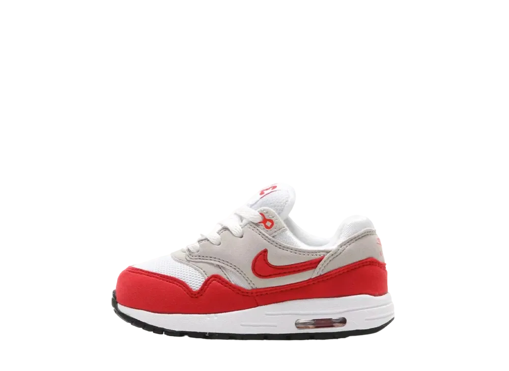 ナイキ TD エアマックス1 QS "ホワイト/ユイバーシティレッド"(キッズ)