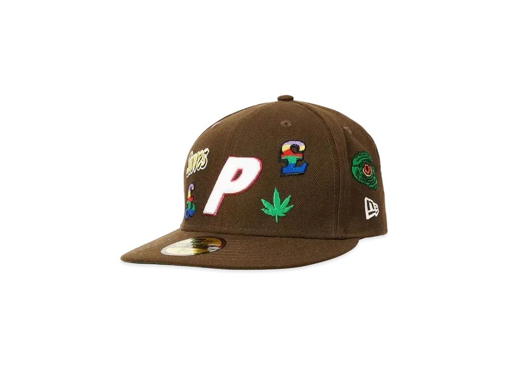 PALACE New Era 59Fifty Jesus Hat "Brown"
