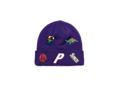 PALACE New Era Jesus Beanie "Purple"