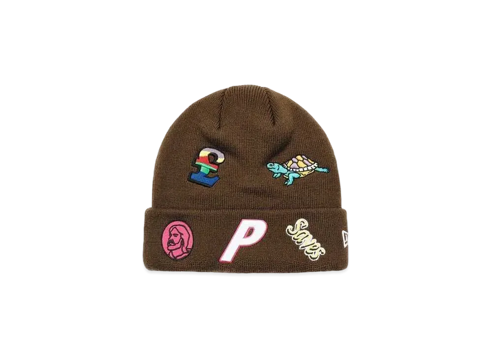 PALACE New Era Jesus Beanie "Brown"
