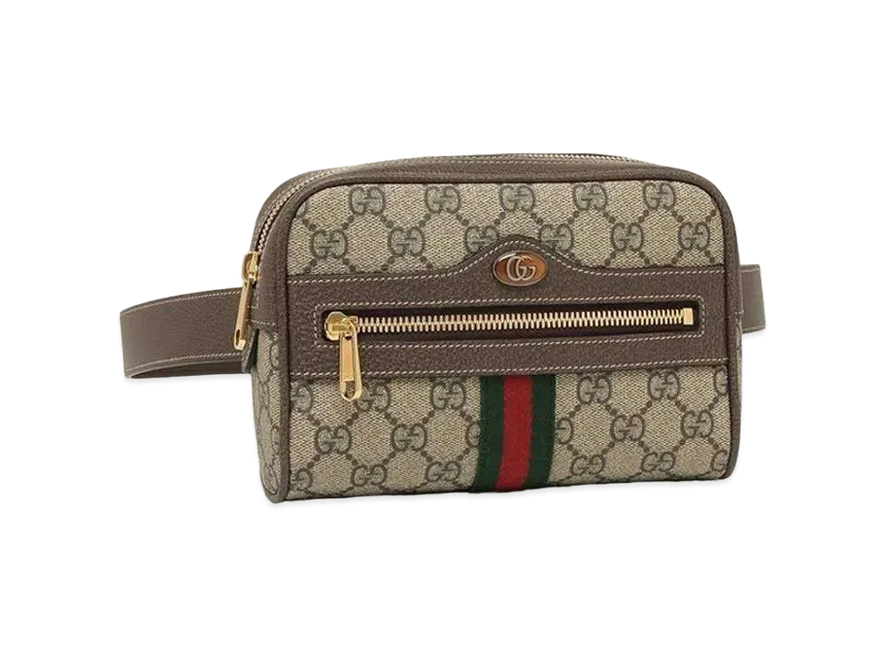 GUCCI Ophidia GG Supreme Small Bert Bag "Beige/Ebony"