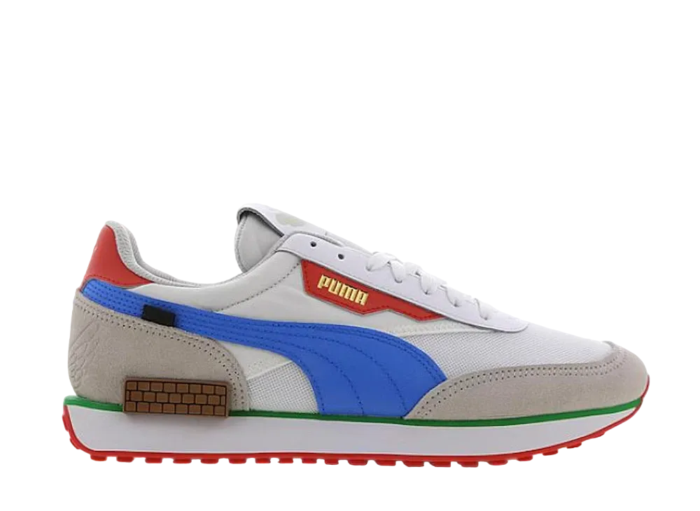 スーパー マリオ 64 × プーマ フューチャー ライダー "ホワイト/エナジー ターコイズ"