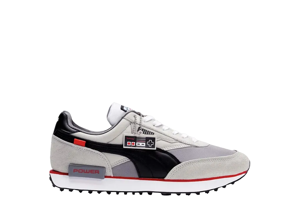 ニンテンドウ × プーマ GS フューチャー ライダー レトロ コンソール "グレイ バイオレット"