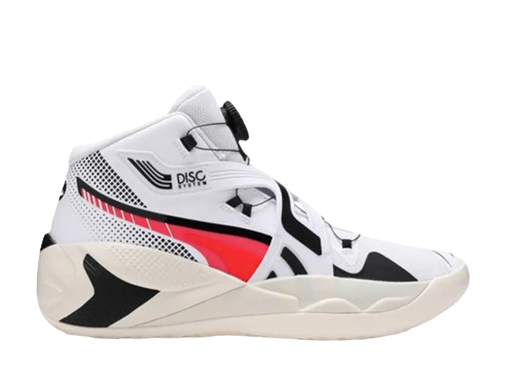 プーマ ディスク リバース "ホワイトファイアリーコーラル"