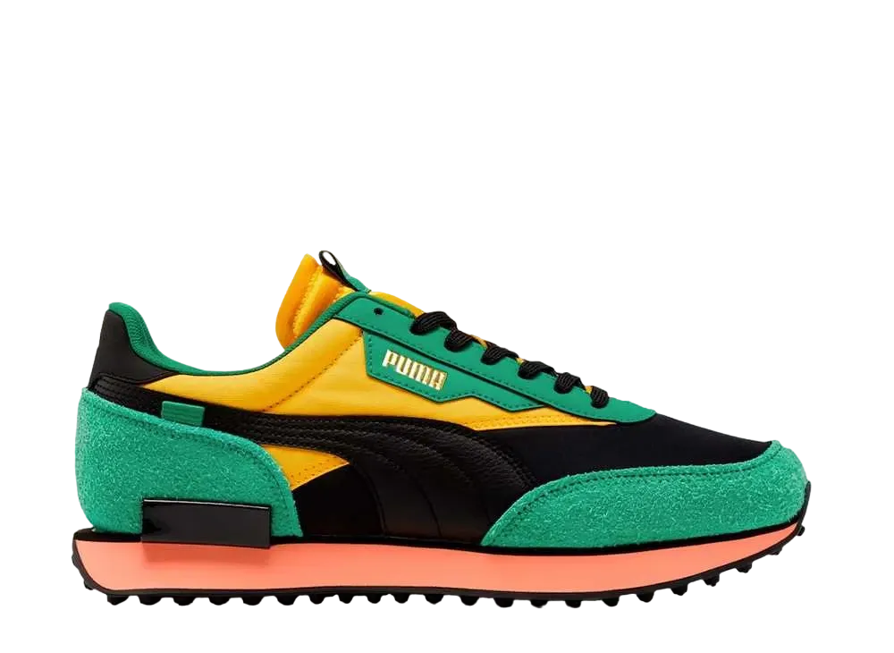 プーマ フューチャー ライダー ゲーム オン "ブラック グリーン イエロー"