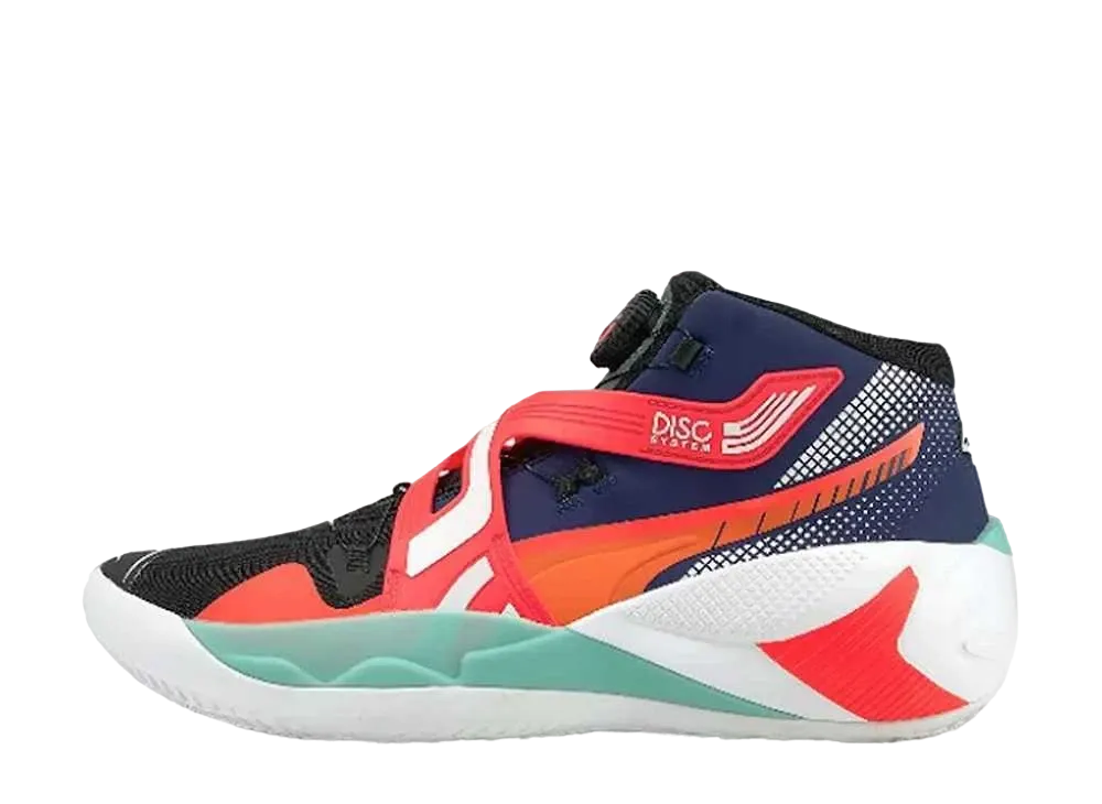 プーマ ディスク リバース "エレクトロブルー/ファイアリーコーラル"