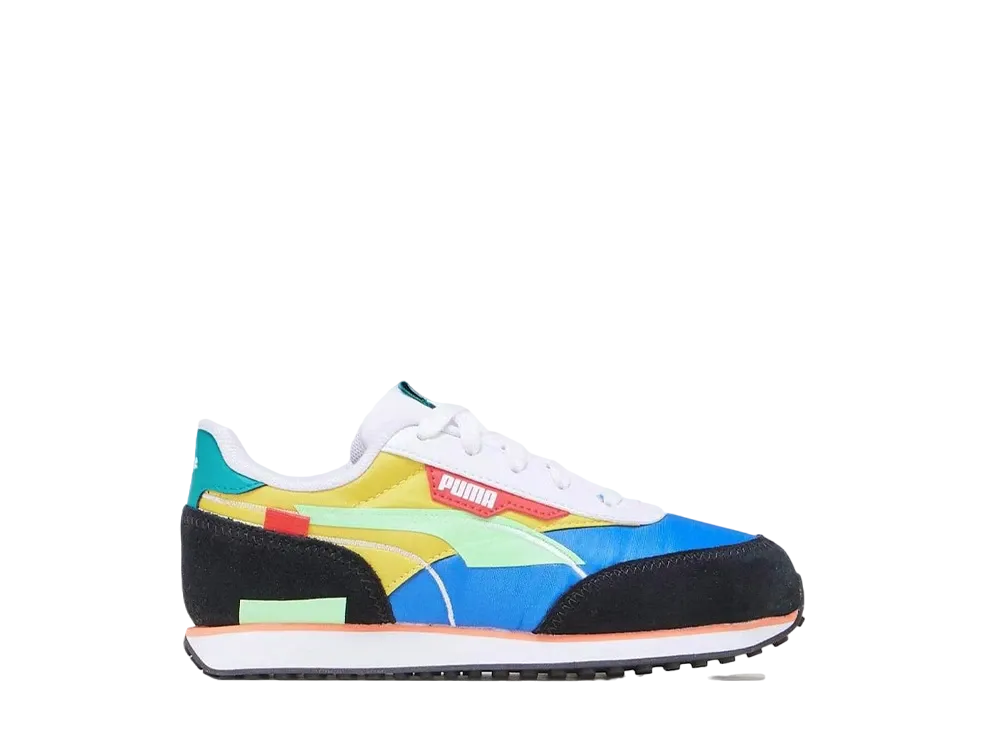 プーマ PS フューチャー ライダー ツーフォールド "ブルー/グリーン/メイズ"(キッズ)