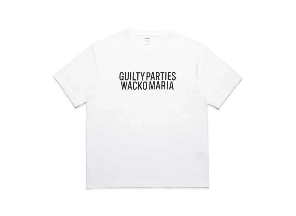 WACKO MARIA WASHED HEAVY WEIGHT T-SHIRT "White"