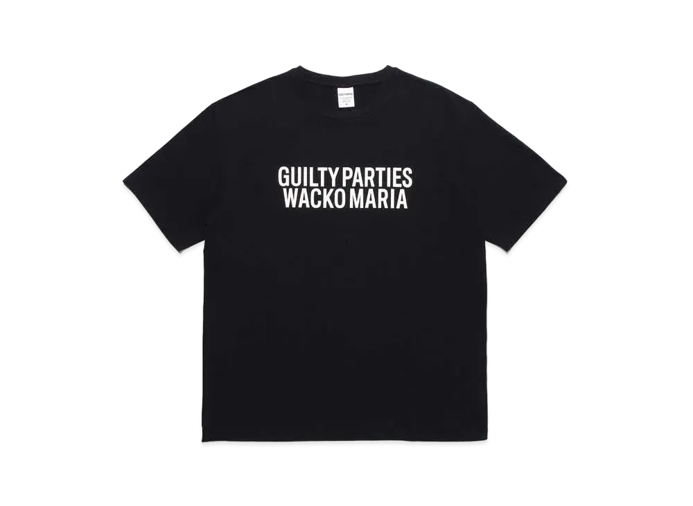 WACKO MARIA WASHED HEAVY WEIGHT T-SHIRT "Black"