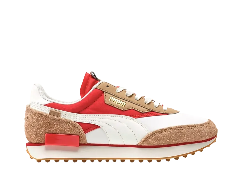 プーマ フューチャー ライダー ゲーム オン "ホワイト ペブル レッド"