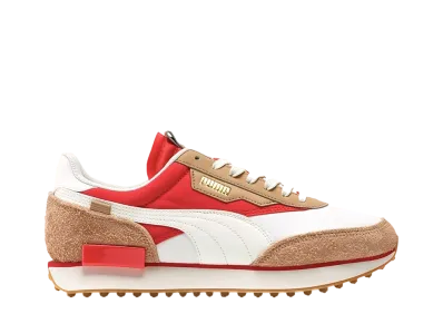 Puma Future Rider Game On "White Pebble Red"