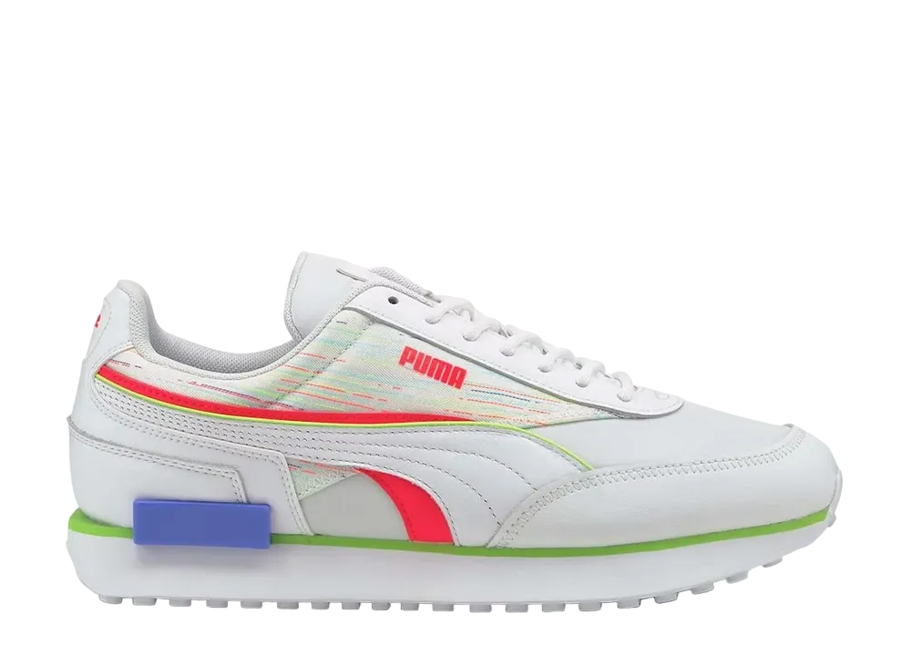 プーマ フューチャー ライダー ダブル スペクトラ "ホワイト/グリーン グレアー"