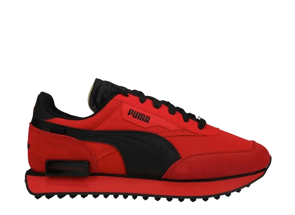 パーシェ レガシー × プーマ フューチャー ライダー ターボ "ハイ リスク レッド"