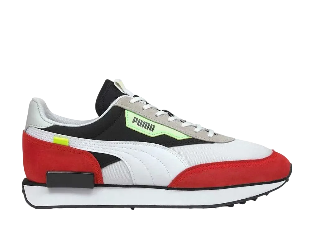 プーマ フューチャー ライダー レトロ "ホワイト/ハイ リスク レッド"