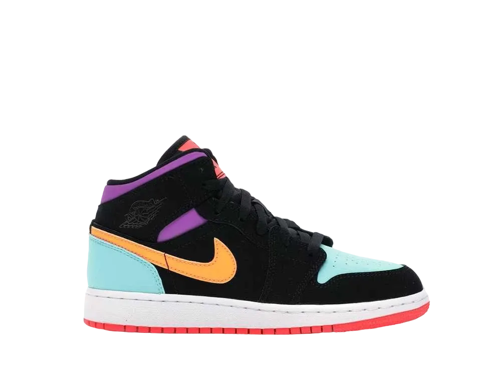 Nike GS Air Jordan 1 Mid "Multi-Color"