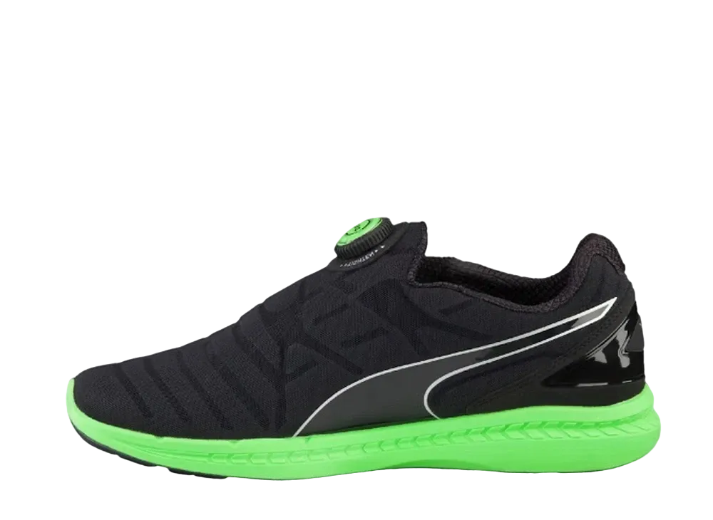 プーマ イグニット ディスク "ブラック グリーン ゲッコウ"