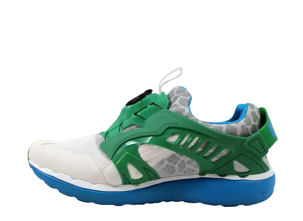 プーマ ディスク ブレーズ ライトウェイト CB "ホワイト/グレイ バイオレット ビビッド ブルー"