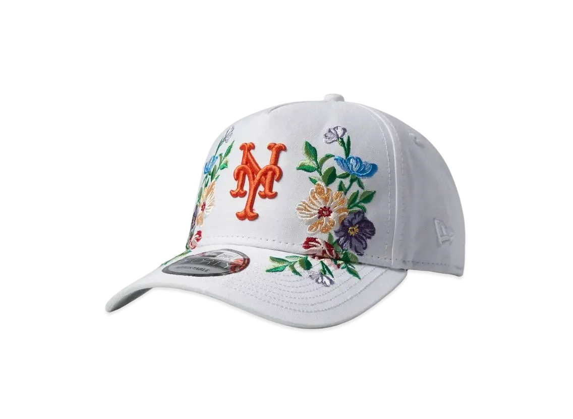 キス x ニューエラ x メッツ フローラル オックスフォード ピンチ クラウン "サンドリフト"