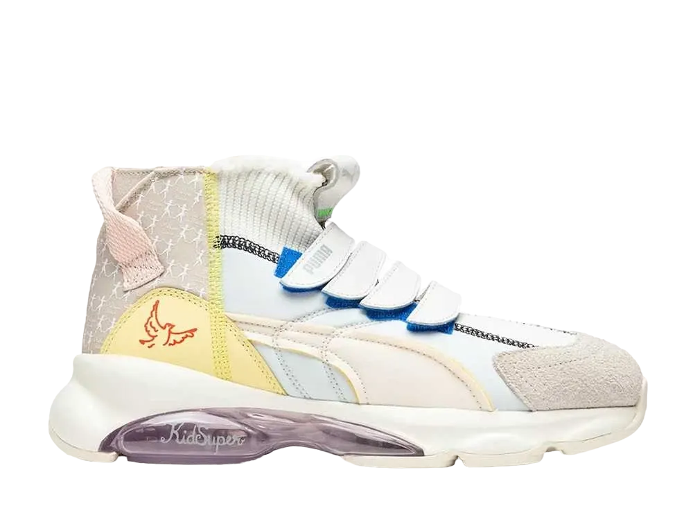 キッドスーパー スタジオ × プーマ セル ドウム ソック "ホワイト/シルバー グレイ"