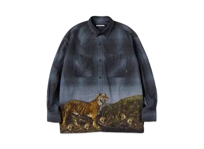 NEIGHBORHOOD Tigerprint VE SH LS . CO "Gray"