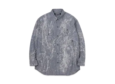 NEIGHBORHOOD Bleach Chambray SH LS . CO "Black"