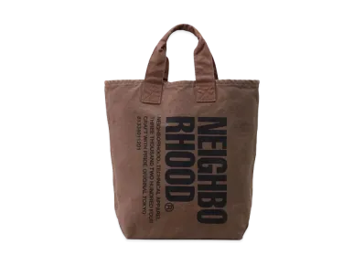 NEIGHBORHOOD Garment Dye Tote . CO "Brown"