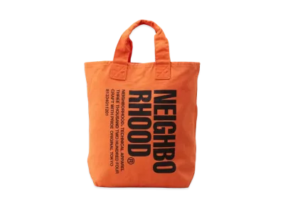 NEIGHBORHOOD Garment Dye Tote . CO "Orange"